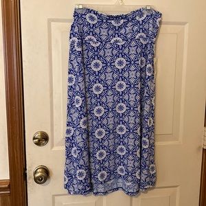 LuLaRoe Azure Skirt 2X NWT